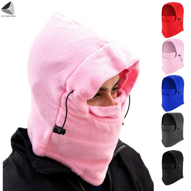 Kids Fleece Flannel Child Warm Windproof Motorcycle Balaclava Ski Face Mask Hat 